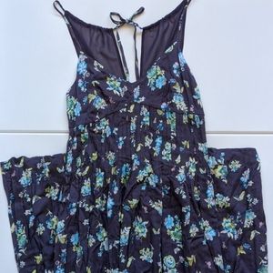 Size 8, Purple floral Lauren Conrad maxi dress